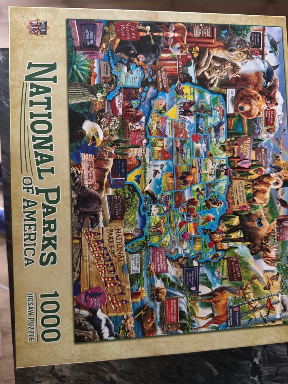 National Parks of America 1000-Piece Jigsaw Puzzle - Multicolor